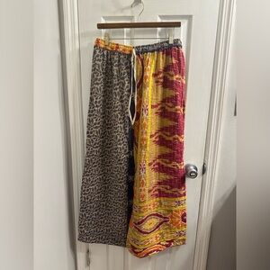 Reversible Wide-Leg Kantha Pants